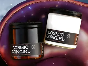 COSMIC COWGIRL - Saffron, Cedar & Amberwood Candle - Clean burning candle