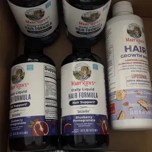 MaryRuth's Daily Liquid Hair Formula - Hair Support - Thicker Hair for Women - Healthy Hair Habits - With SesZenBio - Biotin - Vitamin C - 16 fl oz