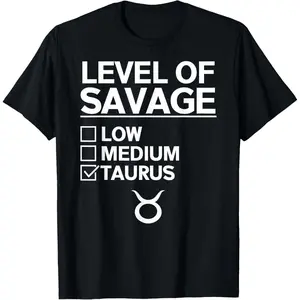 Funny Taurus Merch | Awesome Zodiac Sign Design T-Shirt,Made in USA