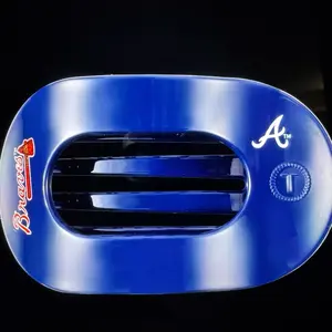Women's Small and Large Flat Clip with Blue Design