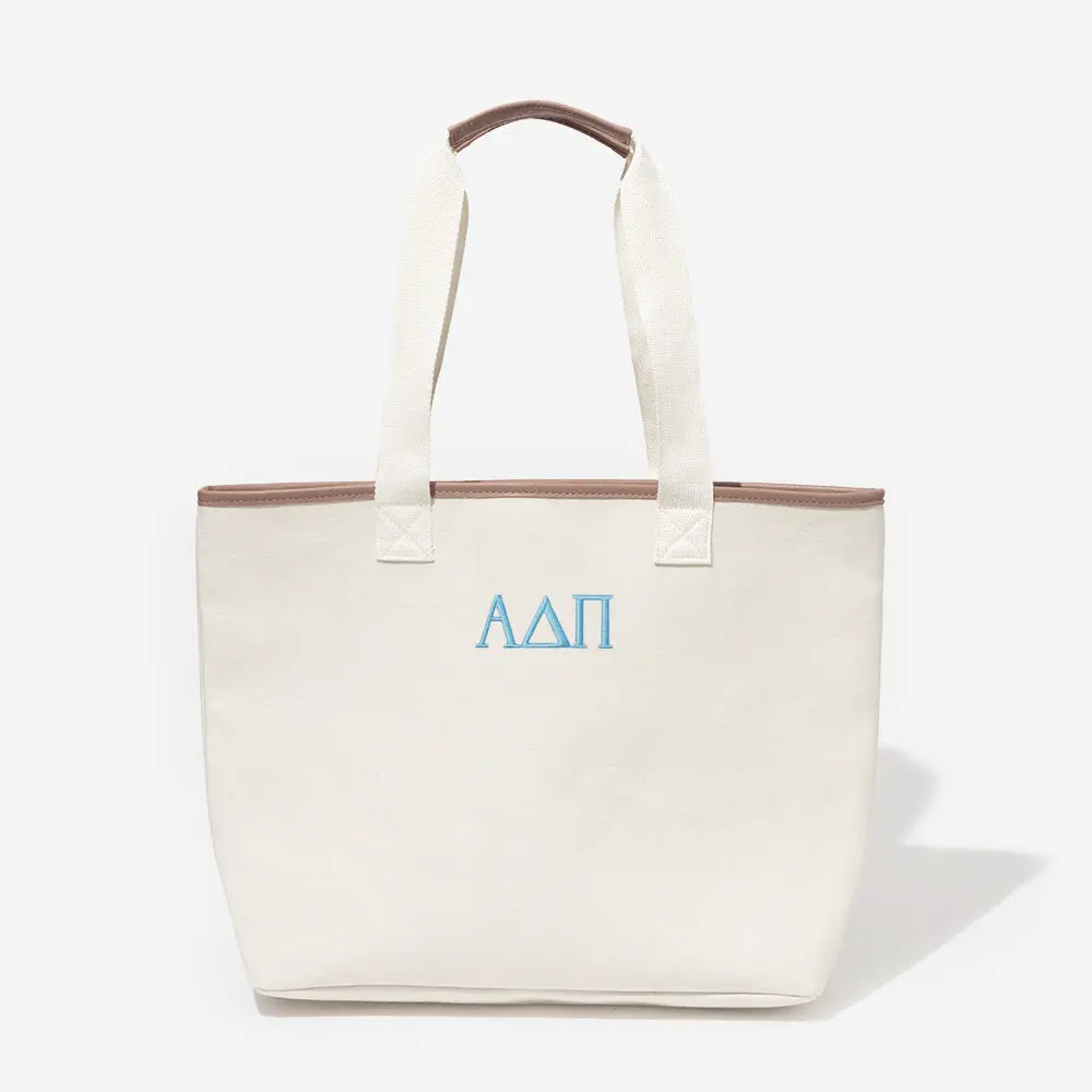Alpha Delta Pi Tote Bag | Ivory