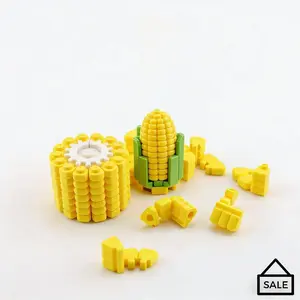 3D Printed Corn Puzzle 3-Pack Mini Cylinder Slide Blocks Creative DIY Educational Toy for Kids & Adults Brain Teaser Fidget Gift Stress Relief Interactive Game with 3 Difficulty Levels Perfect Easter Mother's Day Birthday Present