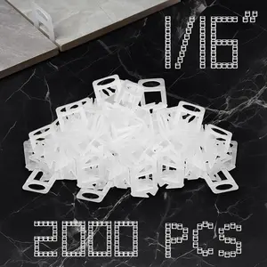 Tile Leveling Clips Tiles Leveler Spacers - 2000 Spacers Tile Leveling System 1/16 Inch Clips Lippage Free Tile and Stone Installation for PRO and DIY