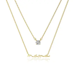 Tewiky Mama Pendant Necklaces For Women Dainty Small Mom Necklace Non Tarnish Gift For Fashion dealsforyoudays For Valentine's Day gifts