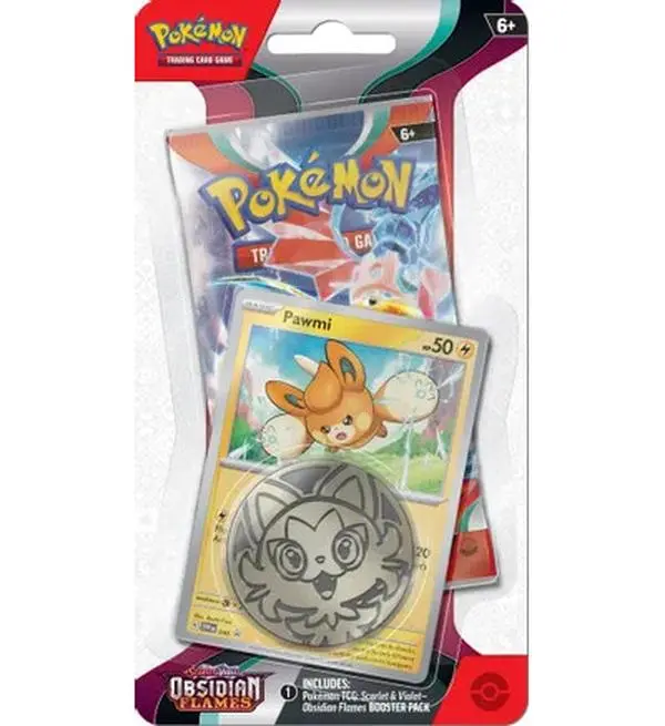 Obsidian Flame Checklane Blister with Booster Pack, Coin, and Promotional Card