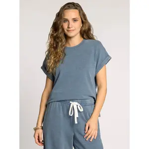 Nova Top - Washed Denim Blue