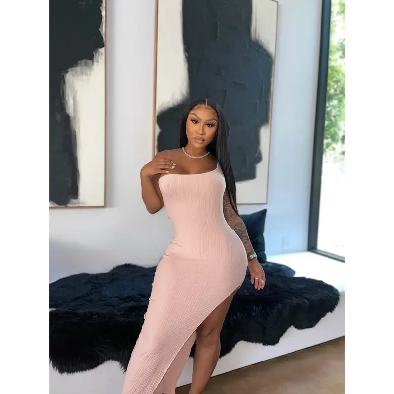 high slit dress both sides baddie - TikTok Shop