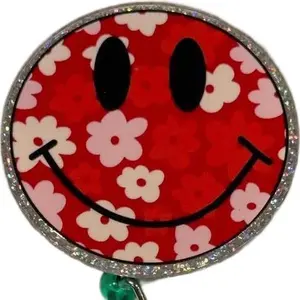 Interchangeable Smiley Face Badge Reel