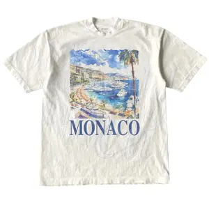 Vintage Monaco Italy Graphic T Shirt, Unisex Retro Summer Shirt, Nostalgia Monaco Tee, Vintage Style Cotton Tee, Sail Shirts