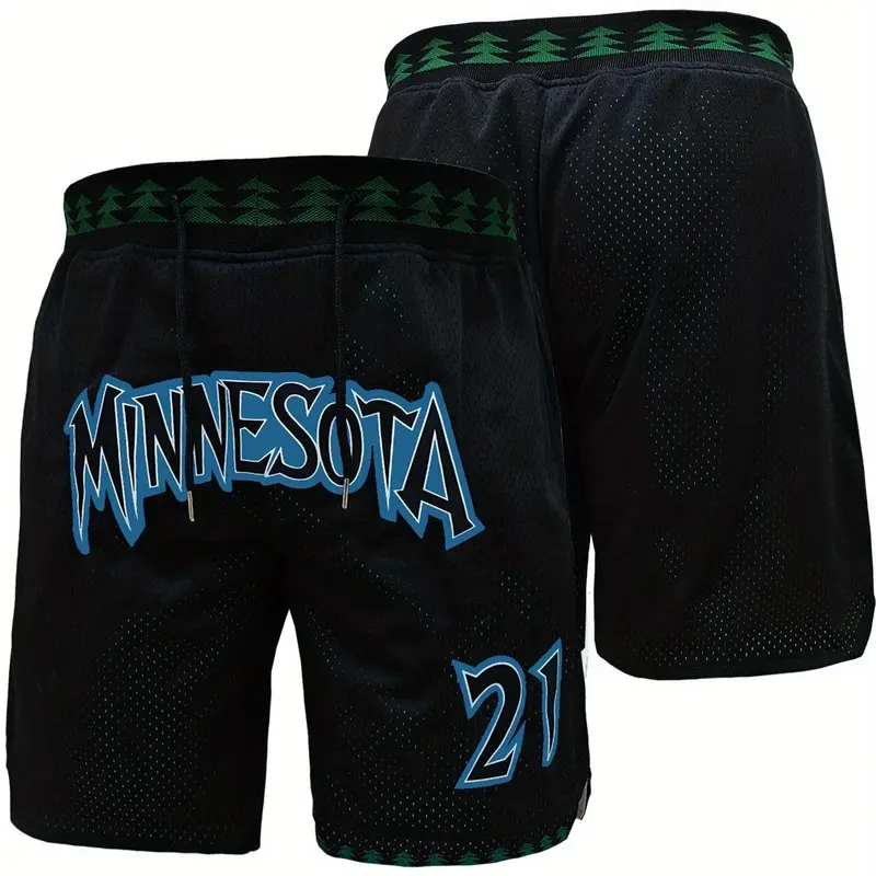 Men's Letter & Number Print Drawstring Waist Basketball Shorts, Letter Embroidery Shorts, Casual Quick Drying Breathable Shorts, Summer Outfits, Athletic Wear, Streetwear Sports Shorts, Athleisure Casual Shorts, Embroidered Breathable Shorts