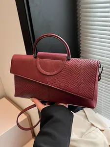 Women's Solid Color Envelope Clutch, Fashionable Large Capacity Handbag, Casual Versatile Crossbody Bag for Work & Daily Used