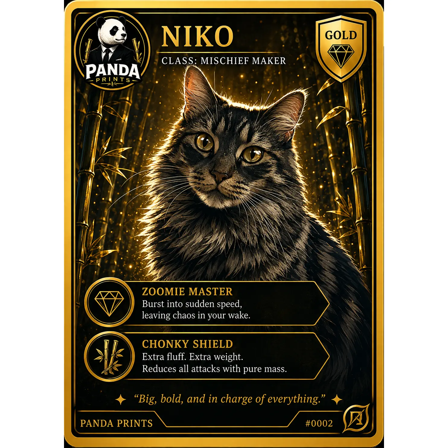 Custom Pet Signature Card