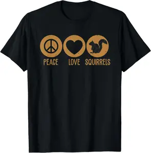 100% cotton Unisex Funny Squirrel Novelty Design Squirrel Lover Men Women T-Shirt
