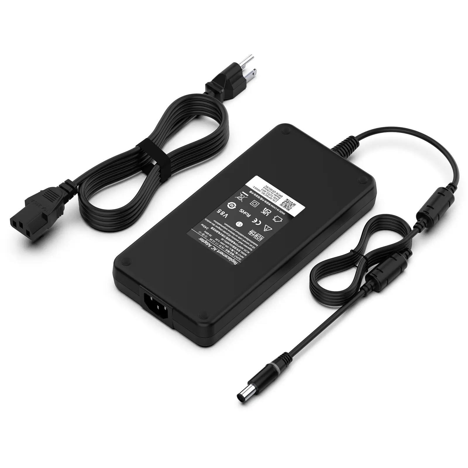 HFLRZZ 19.5V 12.3A 240W UL Listed AC Adapter Charger with Power Cord for Dell Alienware M15/M17/X15 (R2-R7), M14X Gaming Laptops