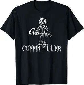 Coffin Filler Halloween Costume Word Design T-Shirt - Taylorde Shop 37B0B7CSFD2C