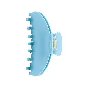 OideGuiing Durable Acetate Hair Clips - 4-Inch Wathet Blue Claw Clips for Fine and Thick Hair (Wathet Blue)