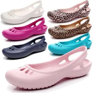 2026 New Summer Lightweight Non-slip Clogs Women's Flat Sandals Nurse Shoes Outdoor Closed-toe Plus Size Jelly Beach Shoes for Nurses & Beach Outings - Girl, Footwear