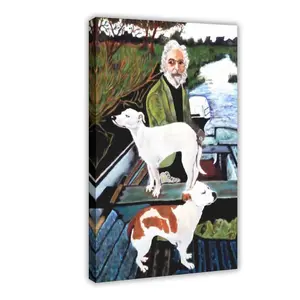 Goodfellas Dogs Painting,Painting Print Gift,Artistic Posters,Room Wall Photo Decoration,Ornaments Decoration. Modern Floral Canvas Wall Art poster decor room Box Cotton Lightweight Matte