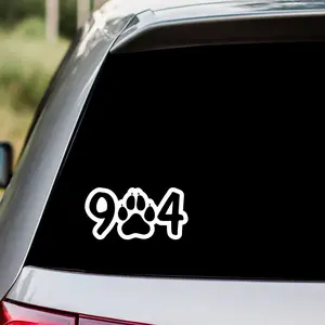 904 Jaguar Pawprint Decal Sticker