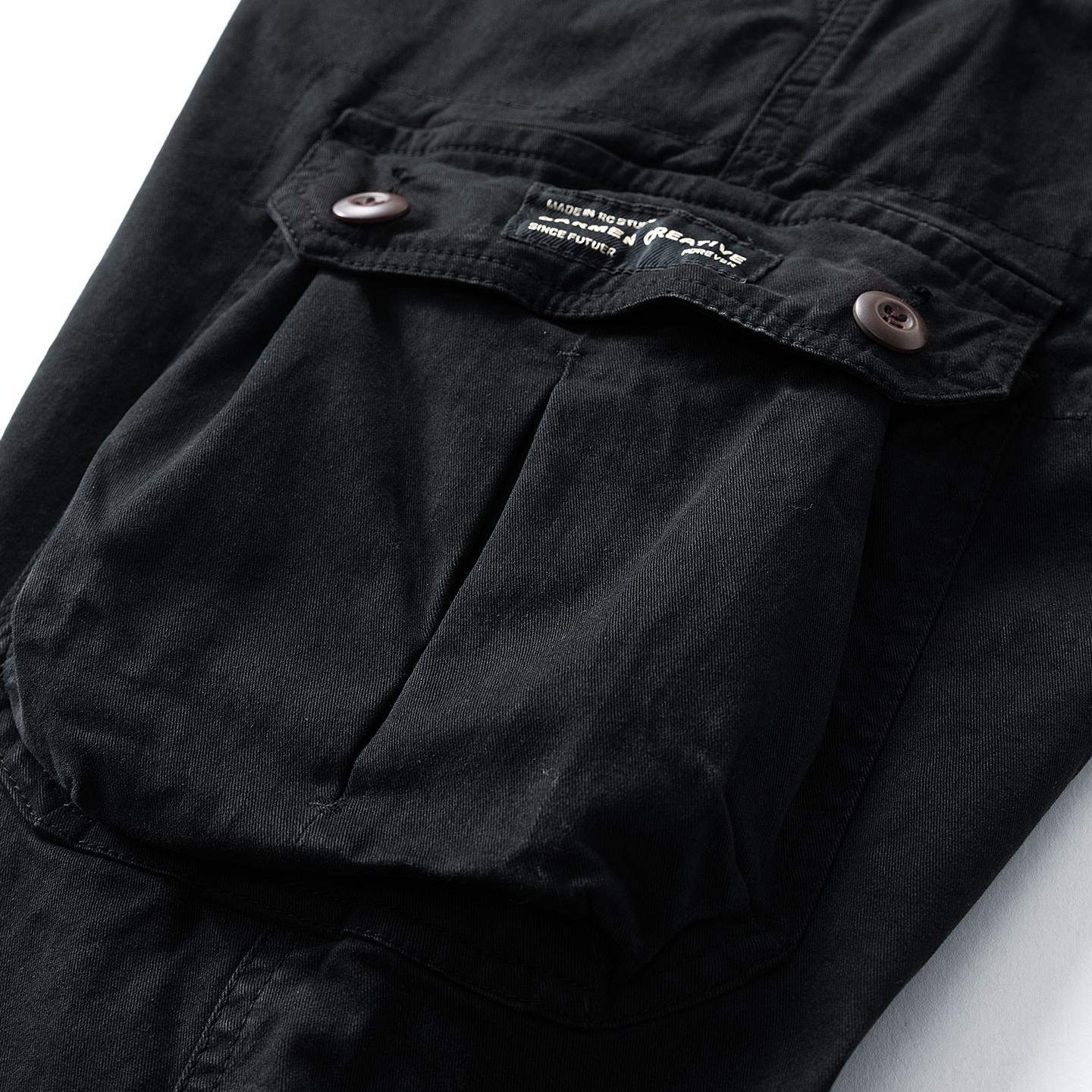 Washed Vintage Loose Tapered Work Pants - Classic Fit, Versatile for Work & Casual, Unique Vintage Wash Finish