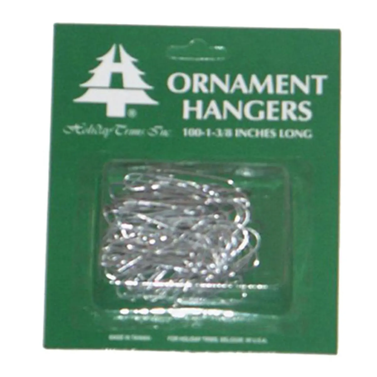 212 MAIN Holiday Trim 3926000 Ornament Hook - Silver, 100 Count, 5x5 in Ornament Hanger