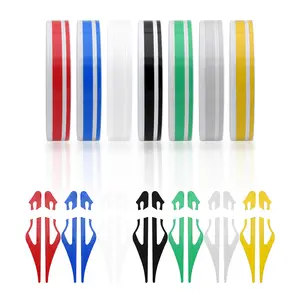 New 2026 1 Roll Solid Color Car Body Decal Vinyl Sticker Striping Double Line Tape Car Decor Auto Accessories 12*9800mm car decor accessories