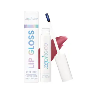 Zephoco Peel-Off Lip Tint Lip Makeup Moisturizing, Silky Smooth Natural Color Payoff Nourishes Lips Peel-Off Lip Tint