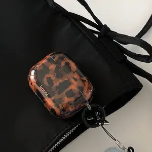 Niche premium sense retro tortoiseshell leopard print for AirPods Pro protective case airpod4 new pro2 brown AirPods 3 wireless bluetooth 4/3 generation soft earphone cover Accessories