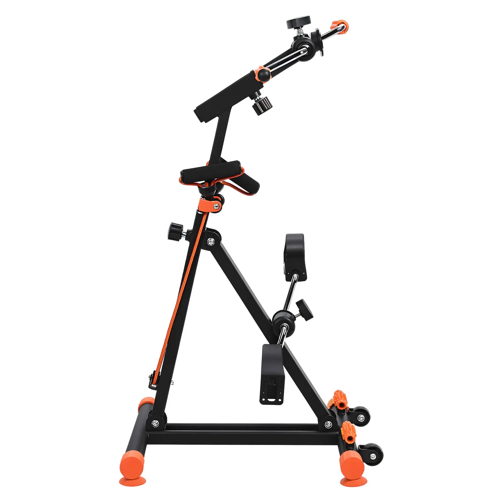 Hand Arm Leg Knee Peddler, Upper Lower Limb Rehabilitation Machine, Adjustable Fitness Equipment for Seniors, 4 in 1 Elderly Exercise Bike with Action Roller Handle, Pull Rope, Swing Pedal, Foot Massage Function abstrainer  machine