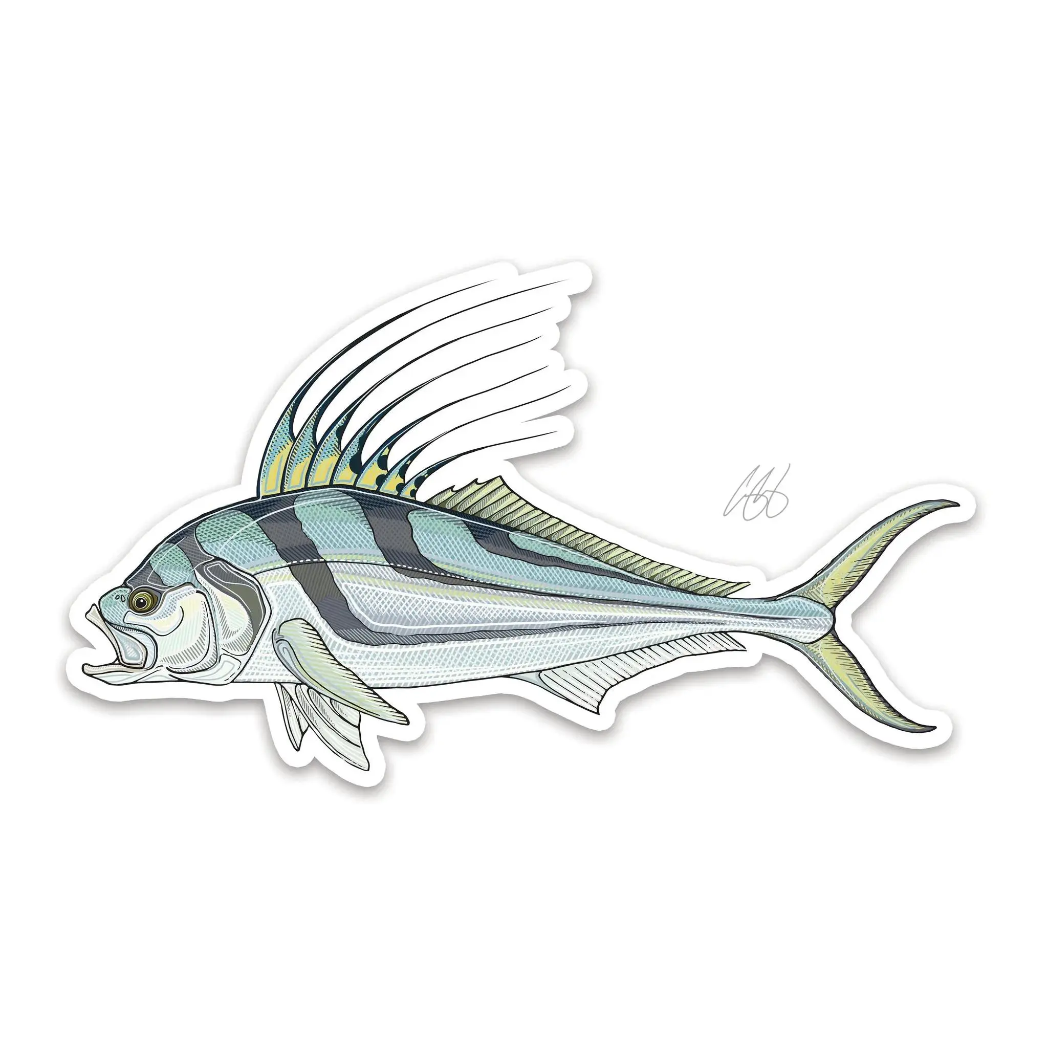Casey Underwood Roosterfish Decal