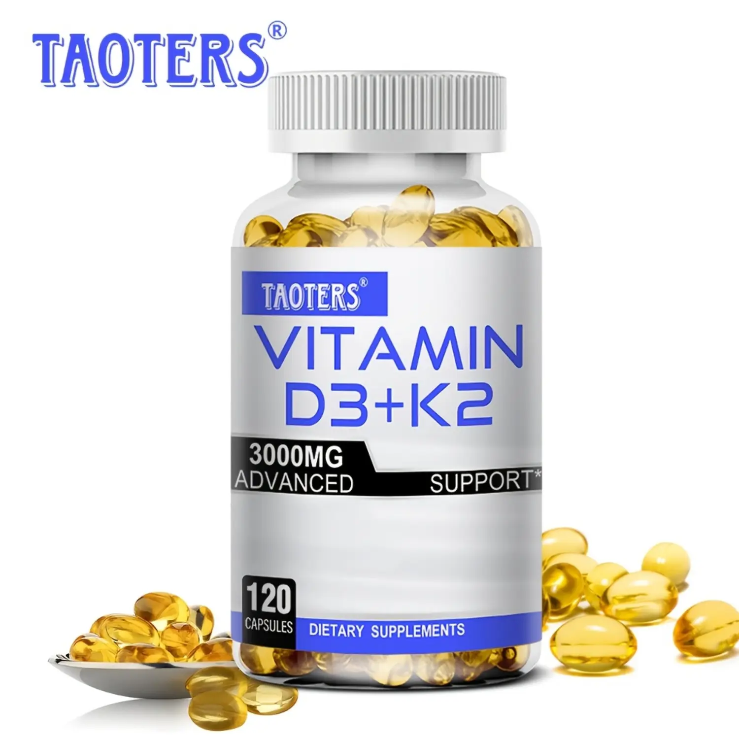 Vitamin D3 K2 Supplement 120 Softgels Premium Vitamin D3 And K2 Formula