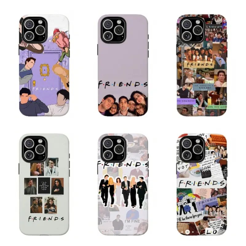 FRIENDS Retro Collage Phone Case - 90s TV Show Fans Protective Cover for iPhone 16 15 14 13 12 11 17Pro Max,for Samsung S25 S24 S23 S22 Ultra,Gifts For Fans, Phone Accessories