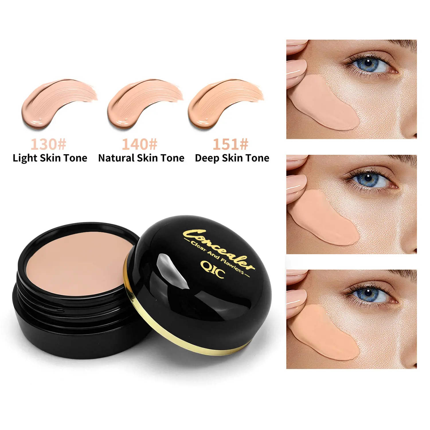 Concealer Balm - Pot Concealer Full Coverage Brightener Waterproof to Cover Blemishes, Dark Circles, Redness And Spots Crease-Proof Color Corrector Makeup