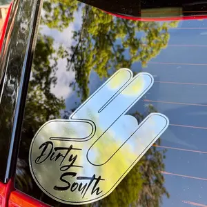 The Dirty South Shocker Decal, Multiple Colors and Sizes!