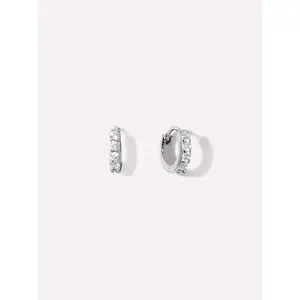 Huggie Hoop Earrings - Suzanne Silver
