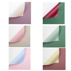 Double-Colored, Waterproof, Non-Transparent Flower Wrap, Pack of 20