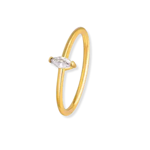 Almond ring | gold | sizes 7 and 8