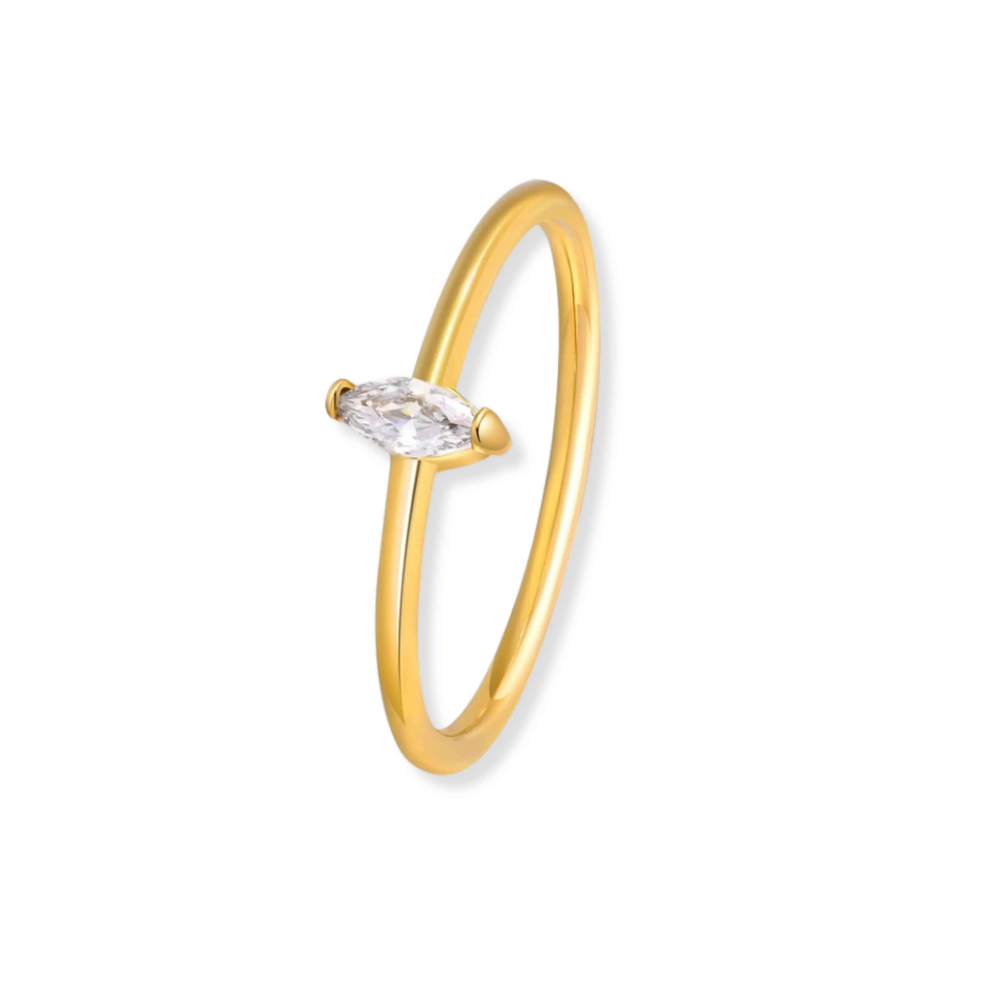 Almond ring | gold | sizes 7 and 8