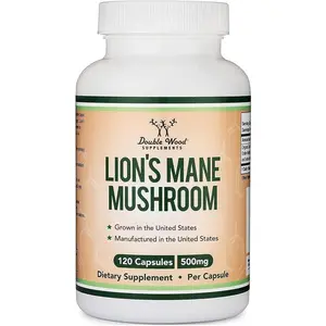 Organic Lions Mane Mushroom Capsules for Focus Memory and Immune Support Brain Health Supplement Third Party Tested 120 Capsules