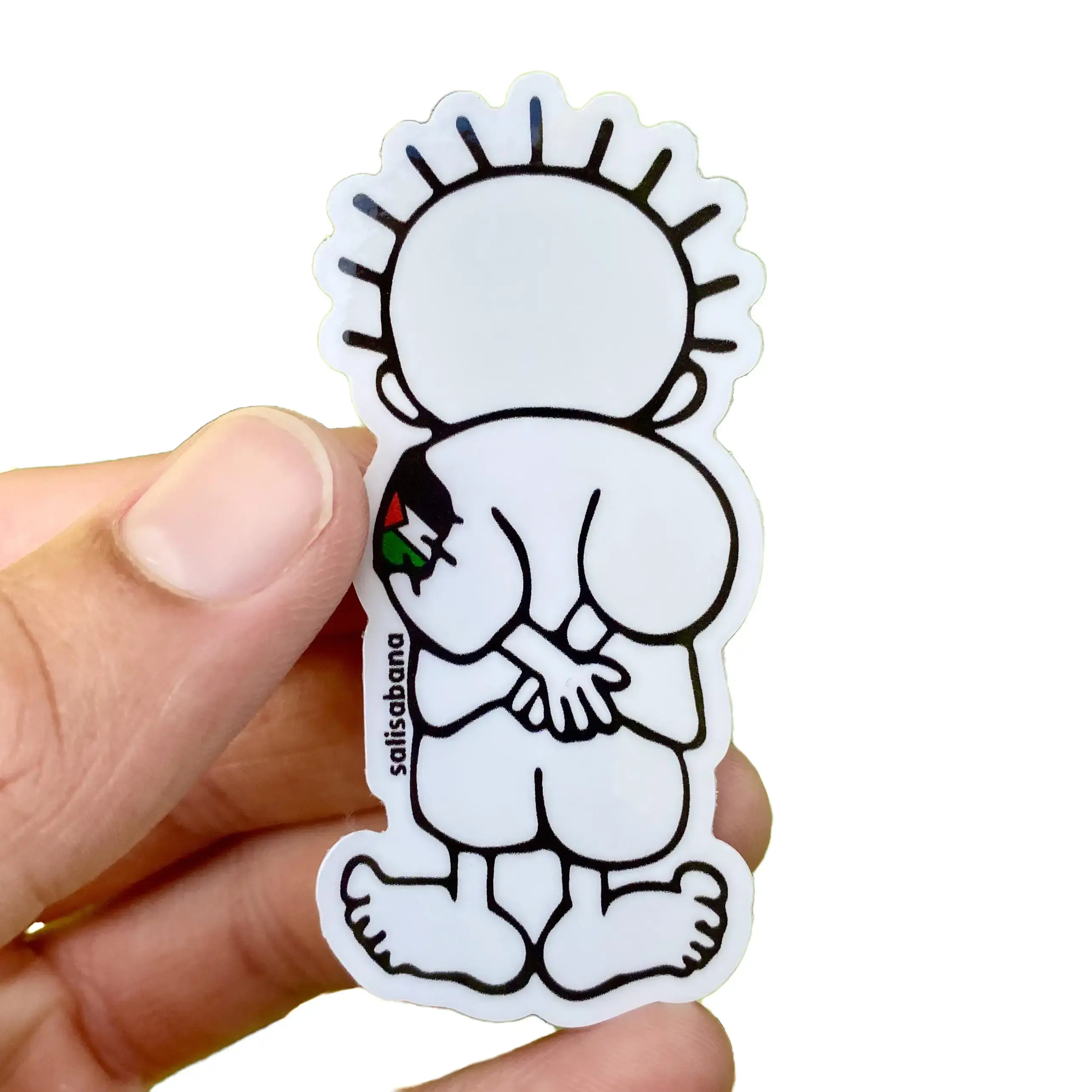Free Palestine Handala Waterproof Vinyl Laptop Sticker & Water Bottle ...
