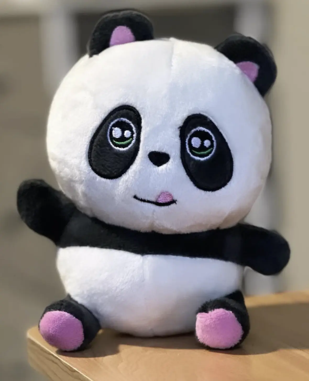 PandaMania Panda Cub Plushie - Adorably Realistic Design, Huggable Softness, Heartwarming Charm