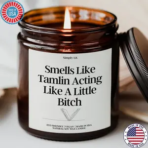 [Sale off up to 50%] ACOTAR Fan Gift, Tamlin Candle, Tamlin Little Bitch, ACOMAF A Court of Thorns and Roses Merch Velaris Candle For Book Lover, Bookish Candle