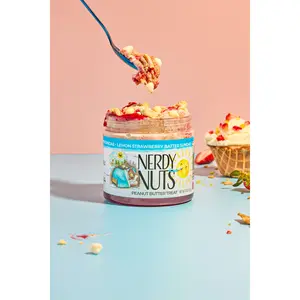 Lemon Strawberry Batter Sundae Peanut Butter Treat