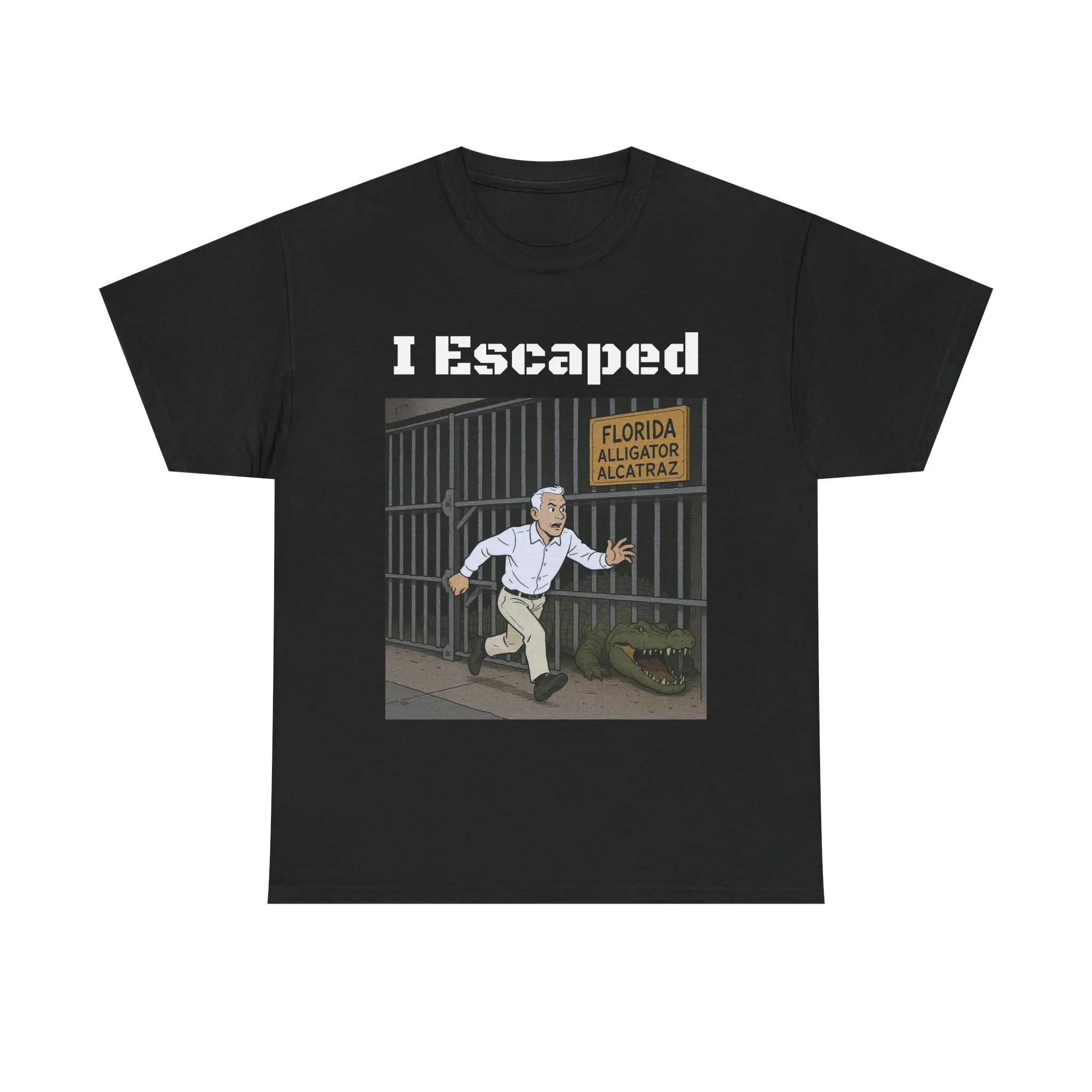 Escape from Alcatraz Tee | Funny Unisex Heavy Cotton T-Shirt, Humor Gift, Casual Wear, Birthday Present, Florida Theme