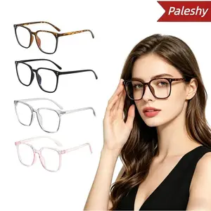 Women's 4-Pack Blue Light Blocking Eyeglass Frames - Round Face Fit, Lightweight Resin Lenses, 4 Trendy Colors, Internet Celebrity Style, Windproof, Ideal for No-Makeup Daily Sports & Outdoor Use