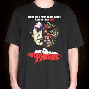 The Abominable Dr Phibes T-Shirt, Gift for Fans Movie Vintage Retro Unisex Streetwear Casual, Fashion Cotton, Full Colors, Full Sizes, For Men, For Women