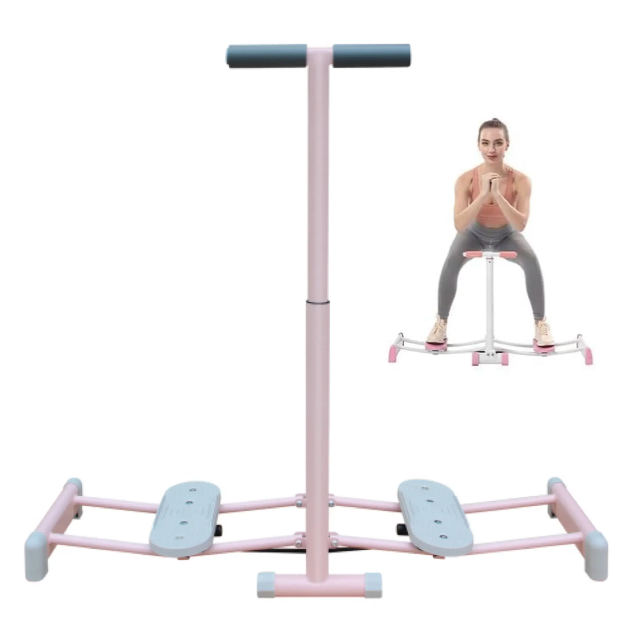 Adjustable Ski Machine, Simulated Ski Trainer, Ski Practice, Exercise Equipment for Leg Pelvic Floor Muscle Workout,Hip Trainer with Adjustable Rods