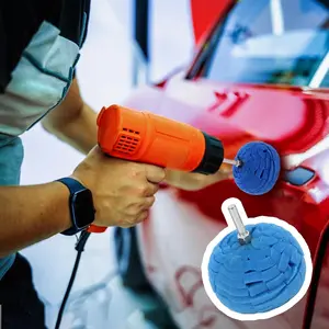 3 Inch Polishing Ball Drill Bit Accessories, Detail Adapter Round Polishing Cone, Waxing Car Power Wheel Polisher with Connector Sponge Buffer