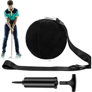 Training Ball,Golf Smart Ball Golf Training Aid Inflatable Swing Training Ball with Inflator Pump and Adjustable Lanyard,Assist Golf Swing Trainer Golf Swing Assistant for Beginner