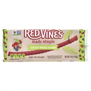 Red Vines Licorice Tray, Made Simple, Mixed Berry Twists, 4 oz (113 g)